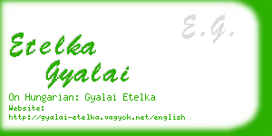 etelka gyalai business card